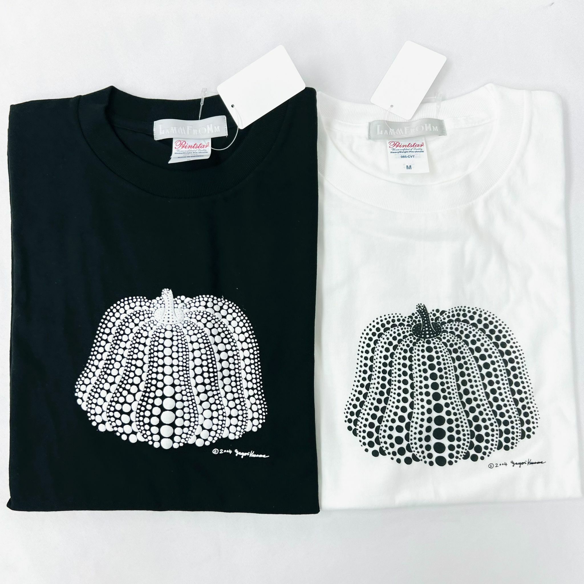 Yayoi Kusama LAMMFROMM Pumpkin TEE(Black x Wh Pumpkin)(White x Blk Pumpkin)