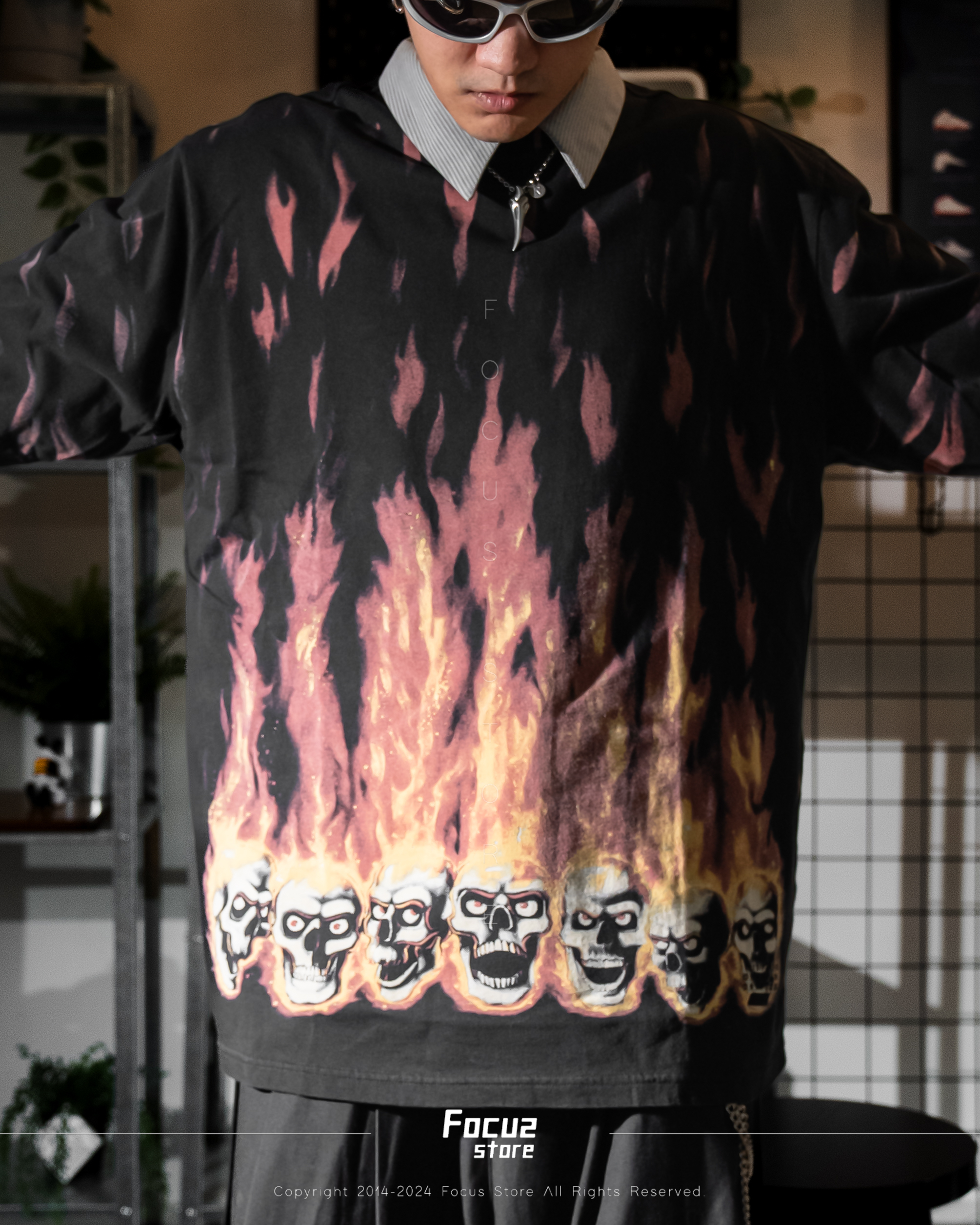 24SS】Supreme x Maison Margiela Liquid Blue Oversized Tee