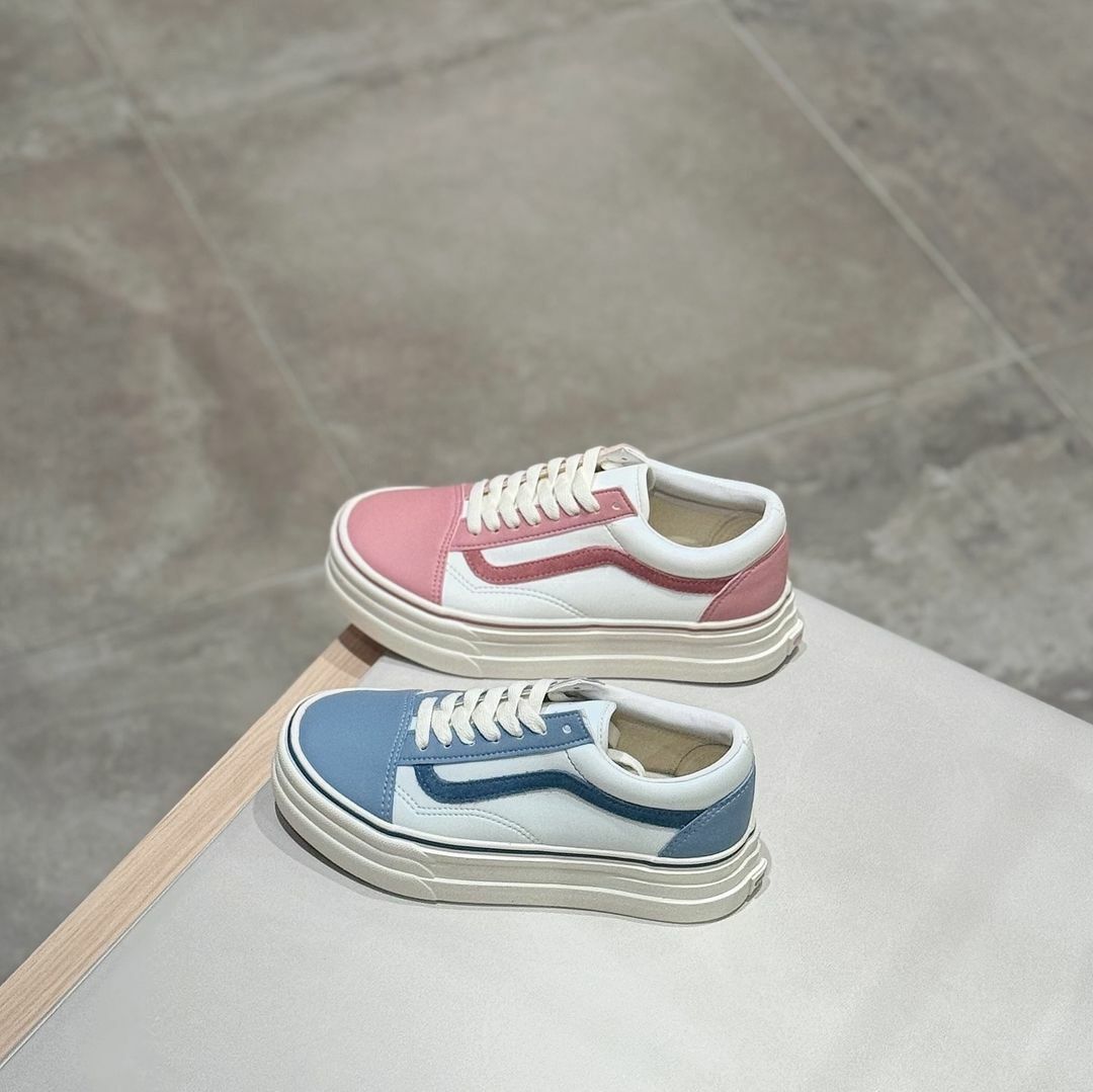 Vans Old Skool 3Sole 日本限定 馬卡龍 寶寶藍 厚底 三層結構 6322760007 6322760008