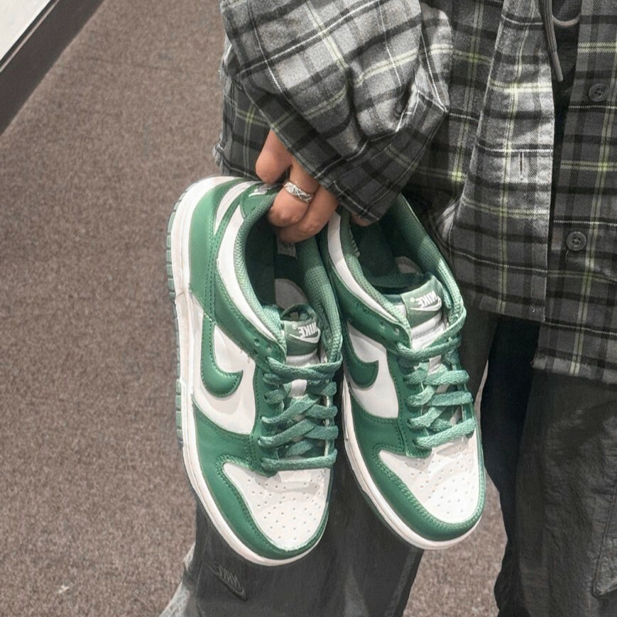 Nike Dunk Low GS 湖水綠 草綠 白 綠 大童款 HF4798100