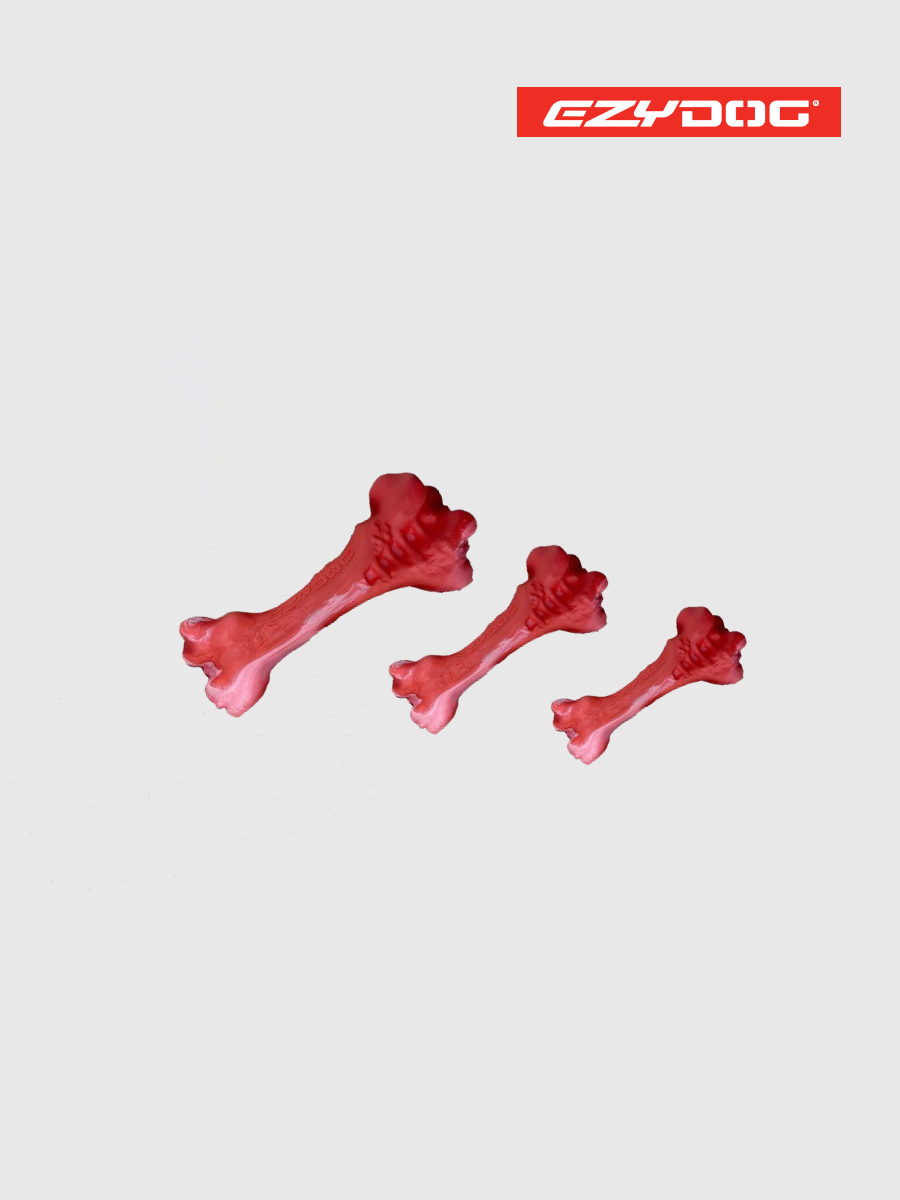 【澳洲EZYDOG】天然橡膠牛骨 耐咬玩具｜舒緩焦慮｜增加互動性｜牛肉風味