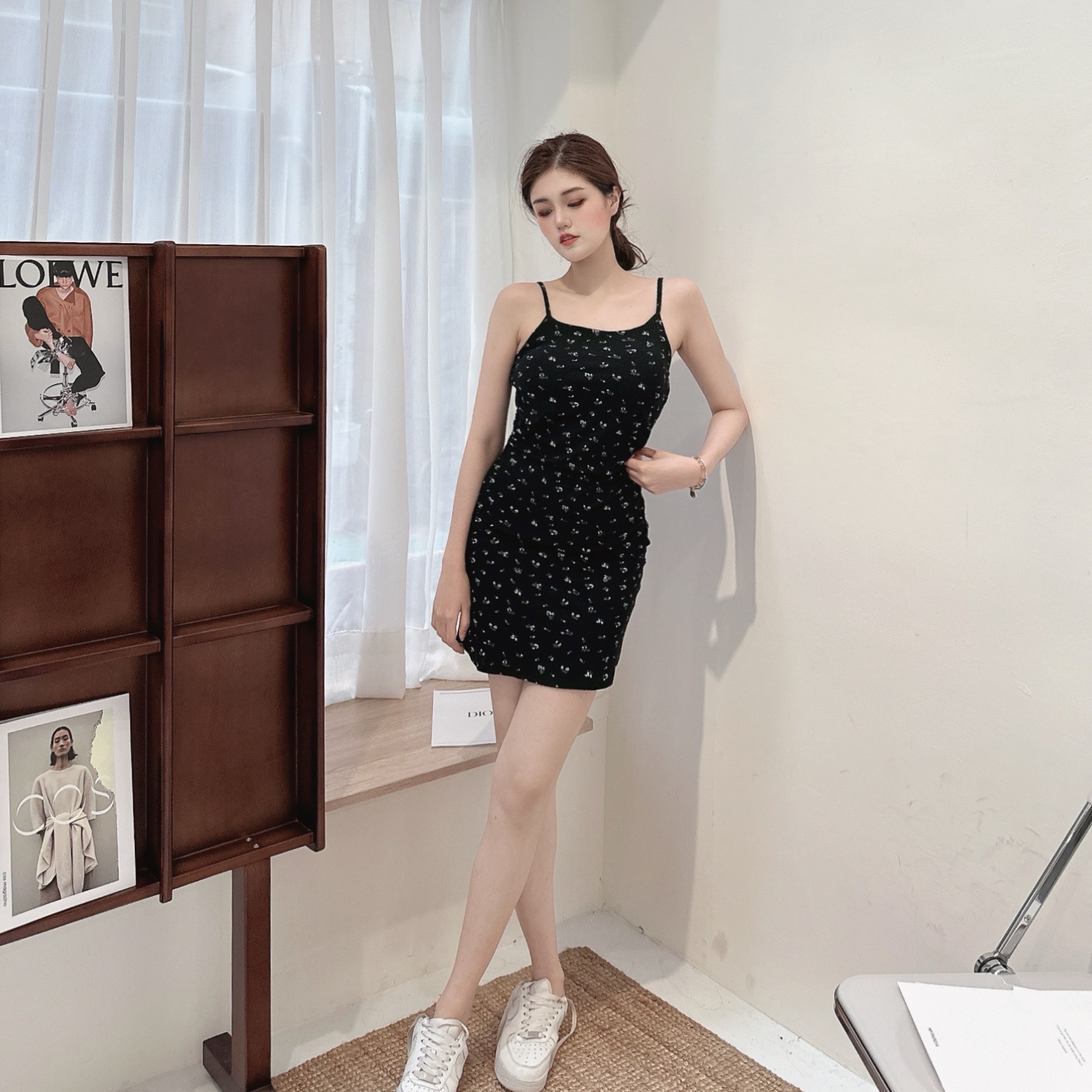 小碎花彈棉胸墊洋裝/二色