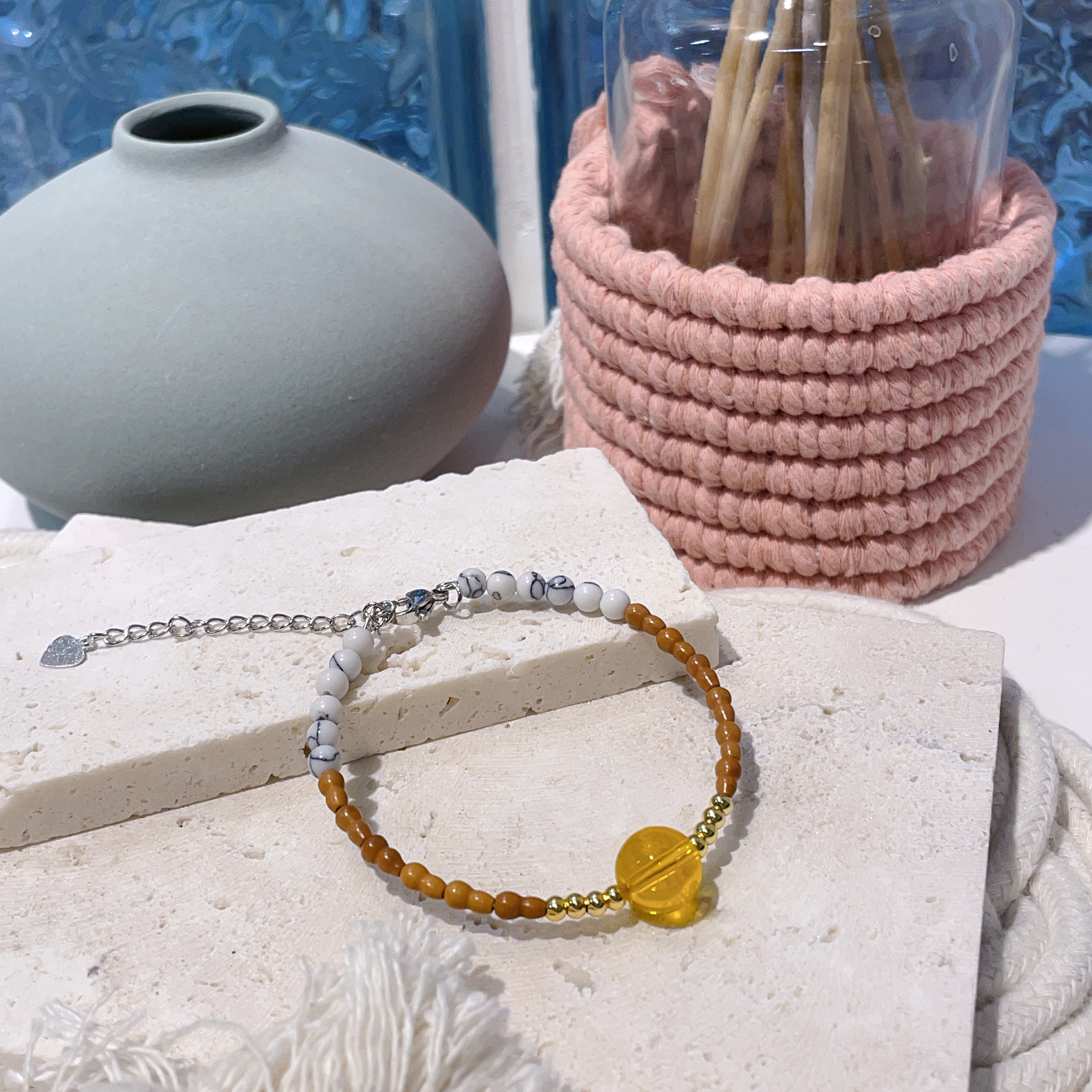 雍和宮黃財神心咒手環（招財納福）