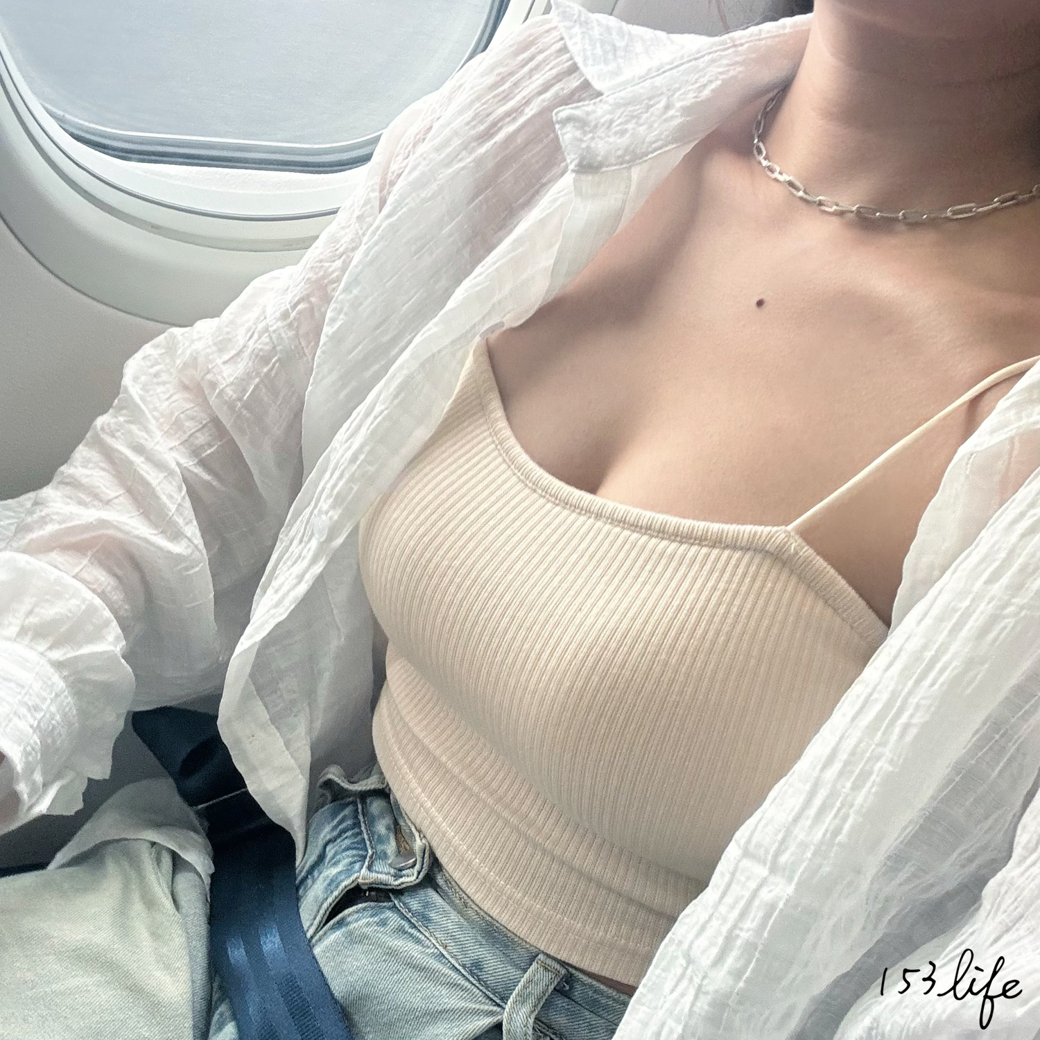 |現貨|奶波波桃心領肩帶胸墊背心(白/杏)