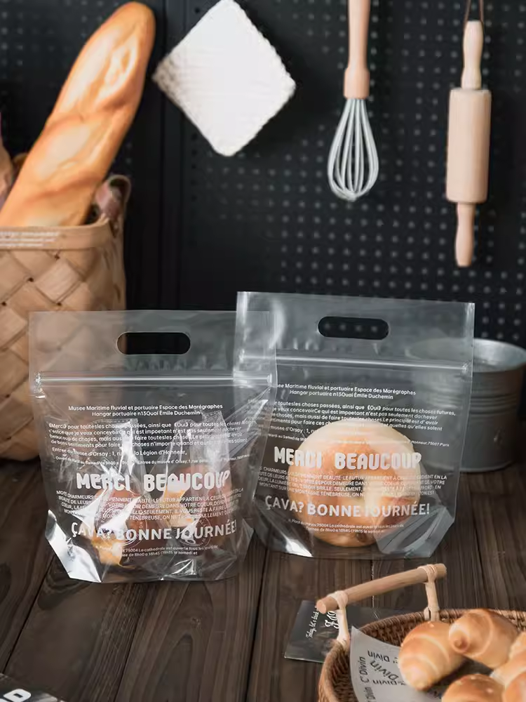 法文手提自立袋