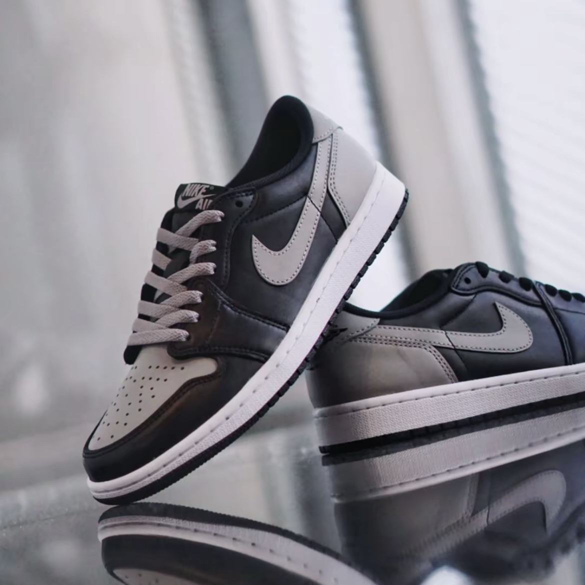 Nike Air Jordan 1 Low OG Shadow 影子黑灰 AJ1 低筒