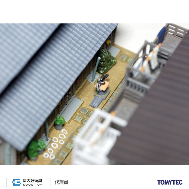 TOMYTEC 301936 The Building Collection 054-3 Corner Rowhouse with Shops A3 (Nagaya Stores A3) 