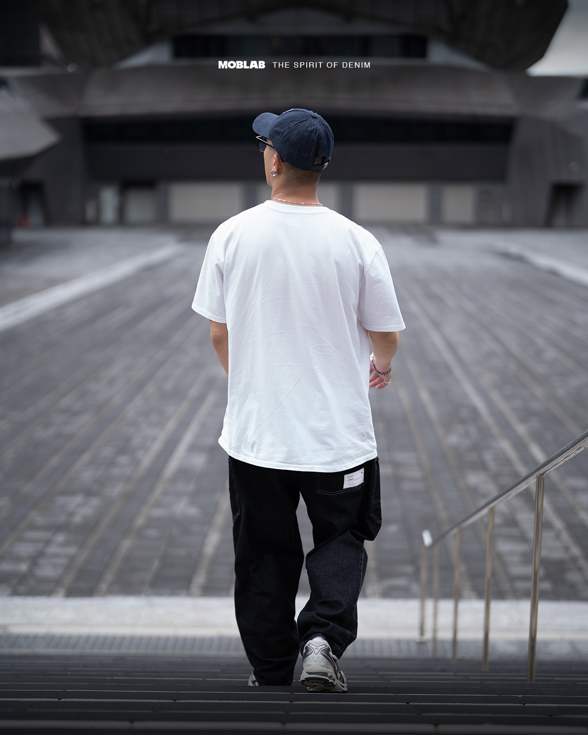 MOBLAB 重磅工具口袋單寧寬褲
