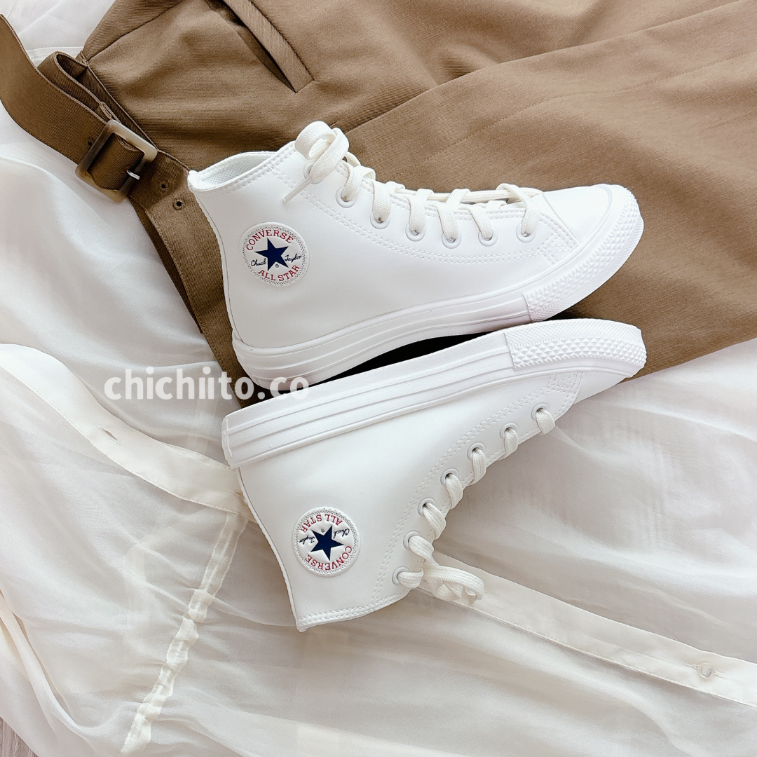 converse ALL STAR 防水輕量鞋 高筒 白色