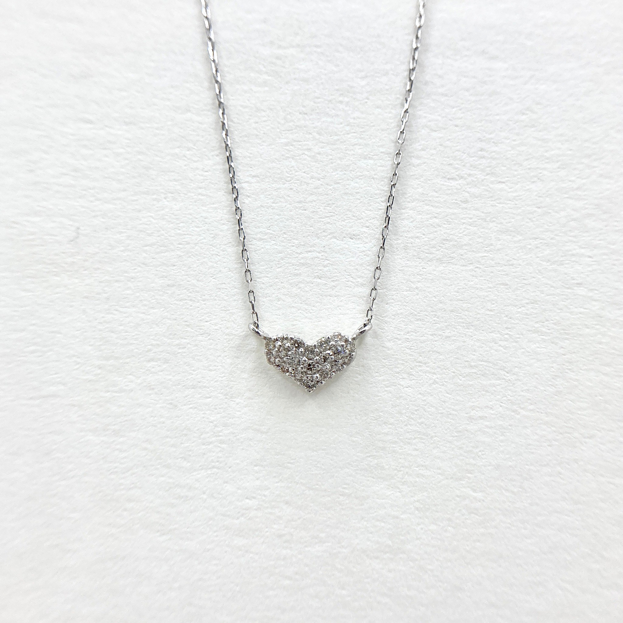 K18迷你愛心真鑽項鍊