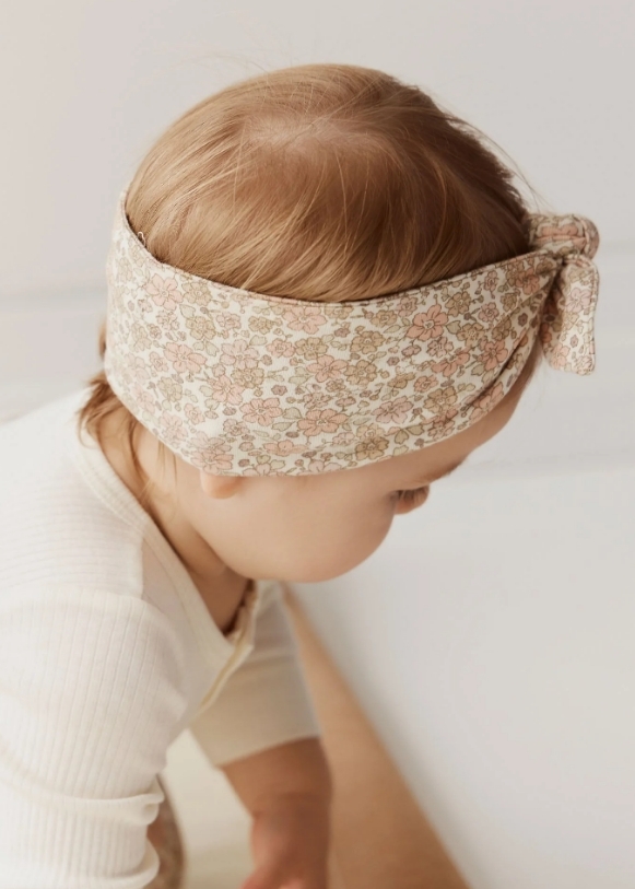 【預購】JAMIE KAY - Organic Cotton Headband（Chloe Egret）