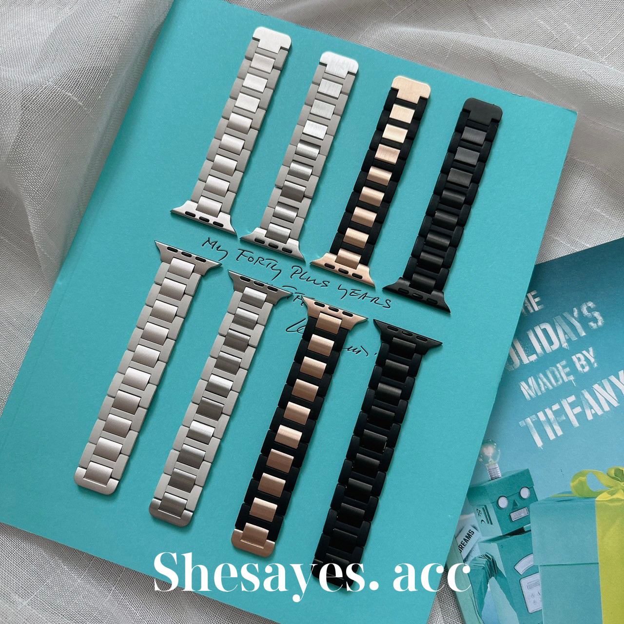 APPLE  WATCH超輕巧不鏽鋼磁吸錶帶[四色]