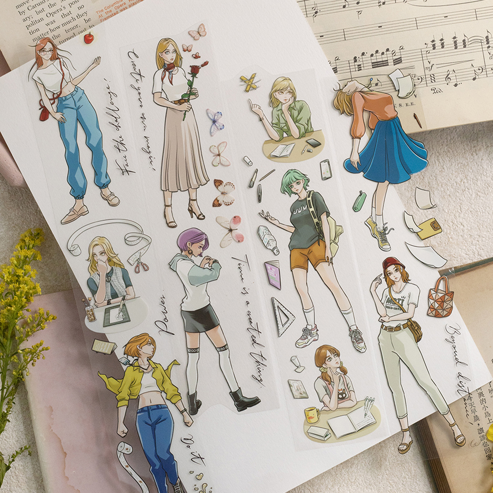 樂意Loi．超夢少女 5cm亮面PET膠帶 <整捲/分裝>