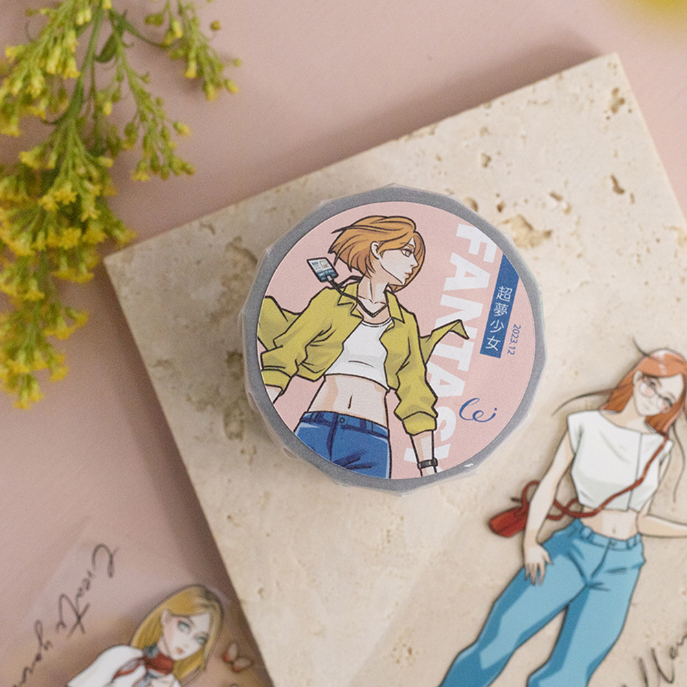 樂意Loi．超夢少女 5cm亮面PET膠帶 <整捲/分裝>