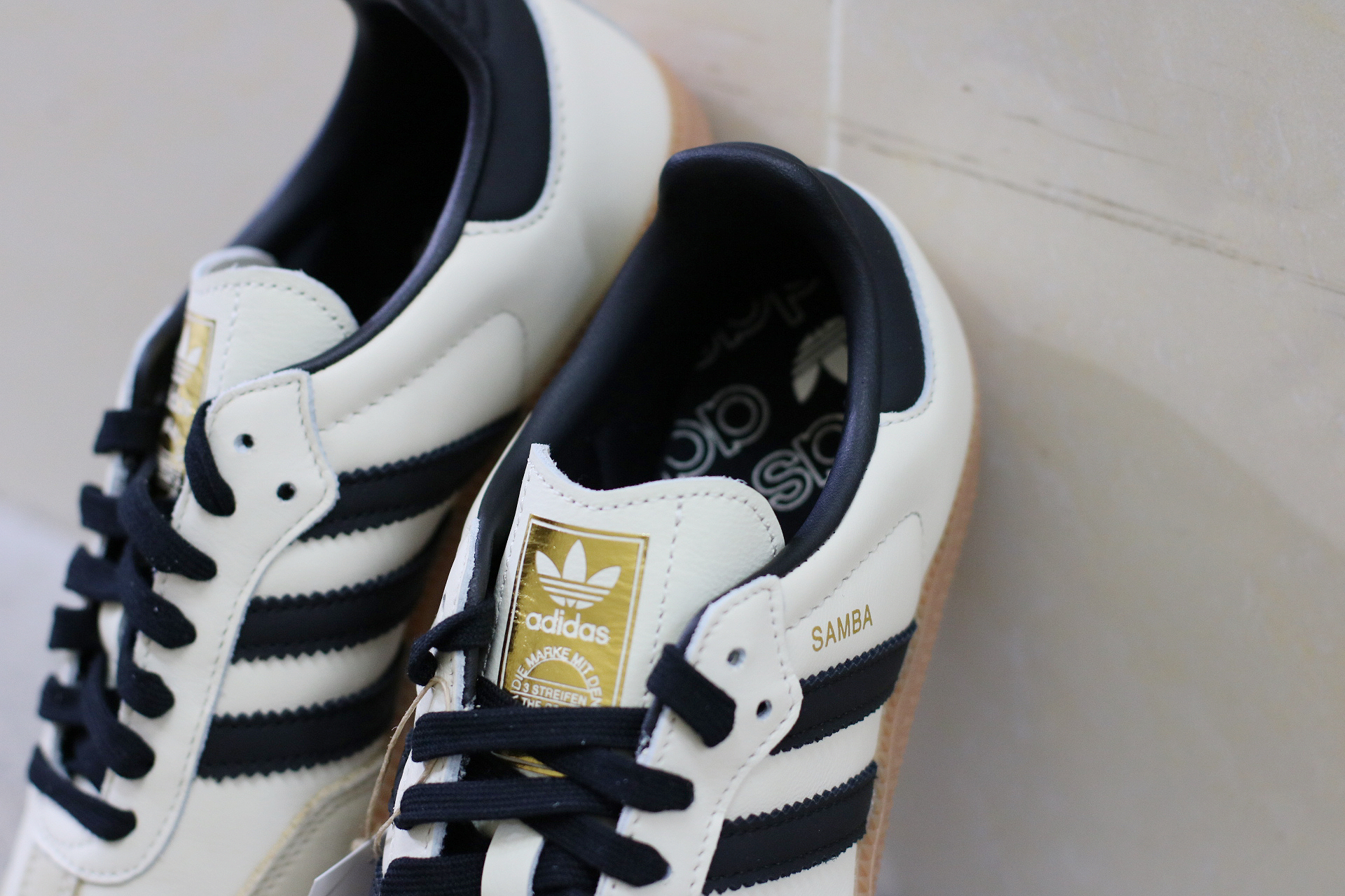 Adidas Originals Samba OG Cream White Black Sand Strata  Size ID0478