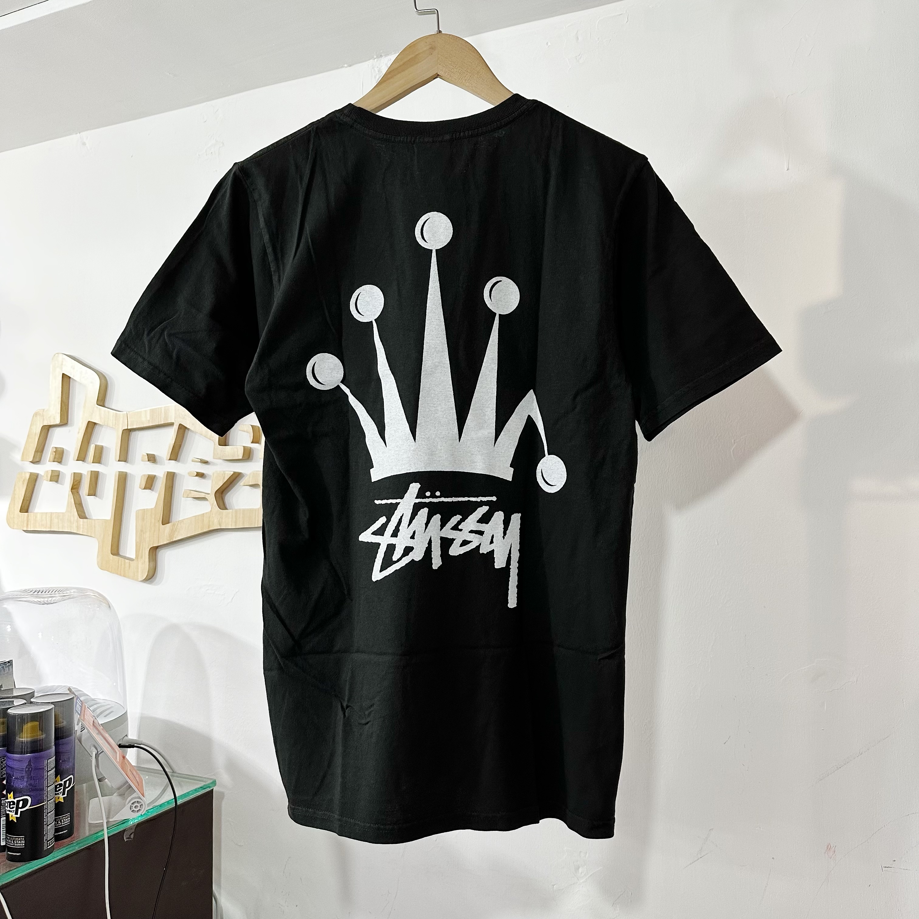 ★人気★【STUSSY】★Stussy Regal Crown T-Shir.t Black★ Buy Stussy Regal Crown Pigment Dyed Tee 'Black' - 1904771