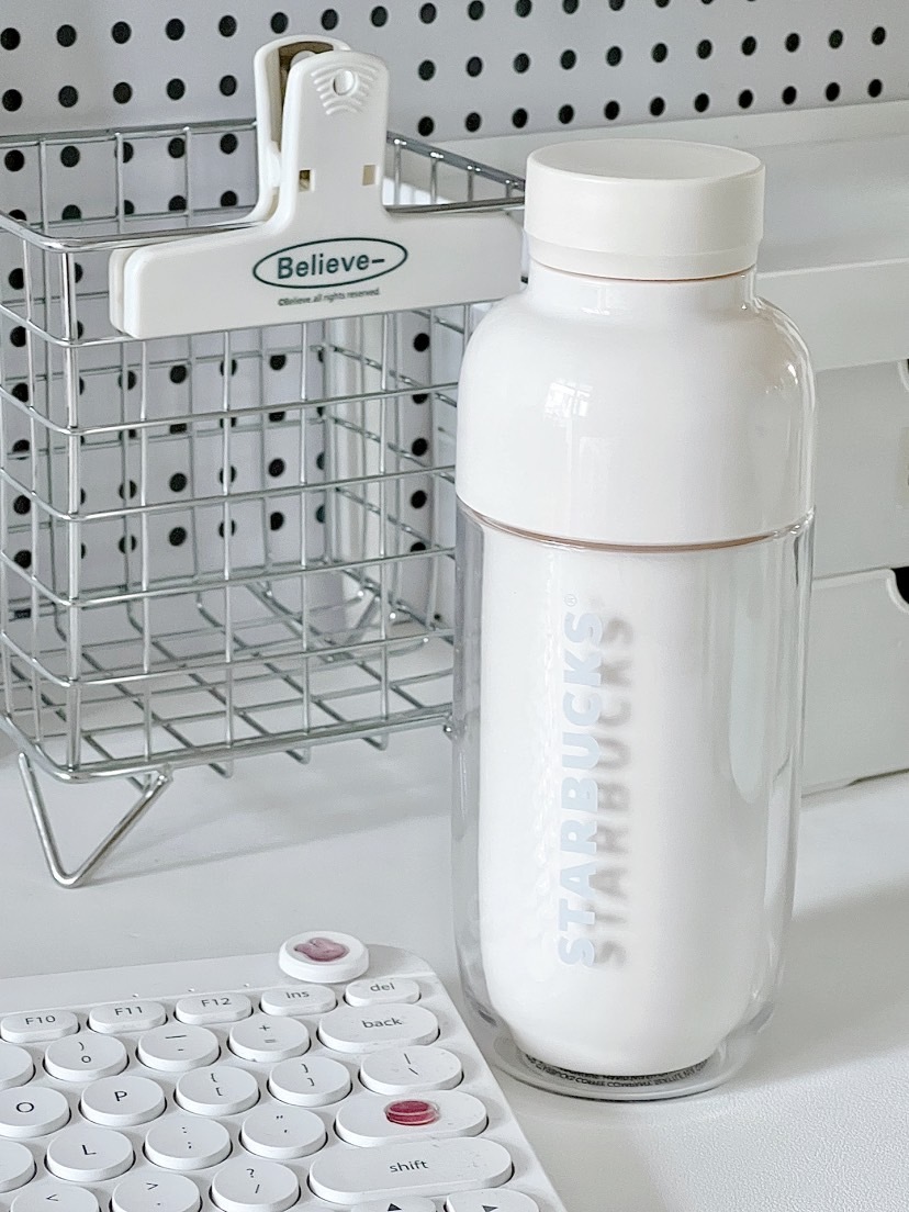 STARBUCKS 星巴克 象牙白 冷水瓶 水壺 隨行杯 414ml