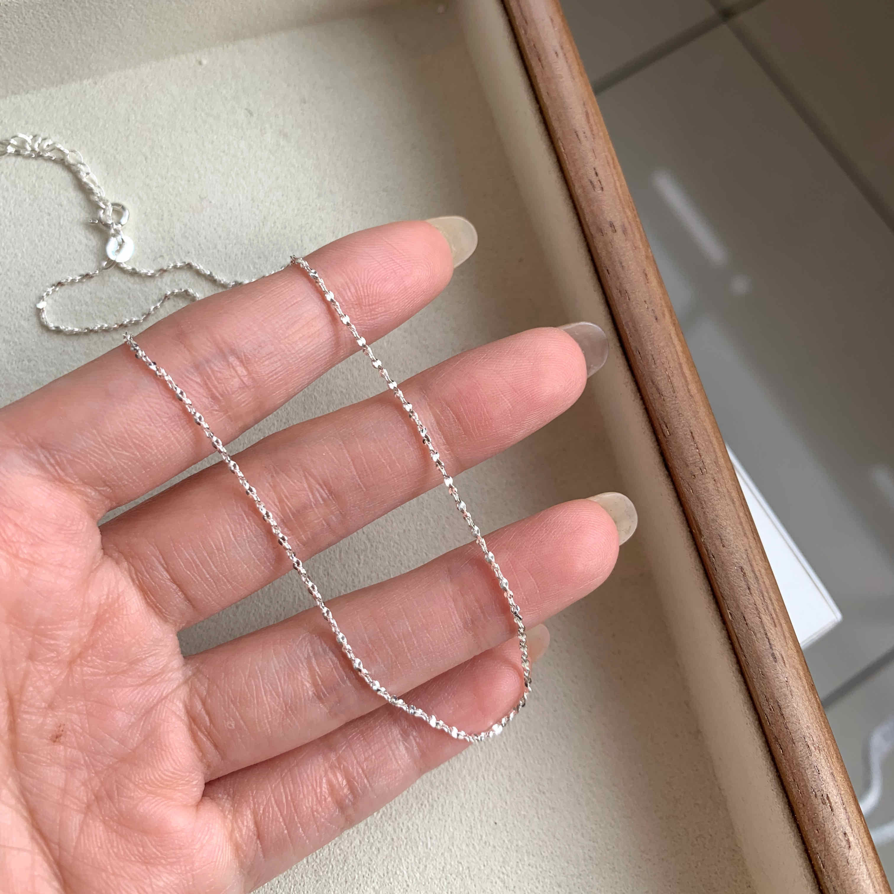 🇰🇷925 silver 波光粼粼細項鍊