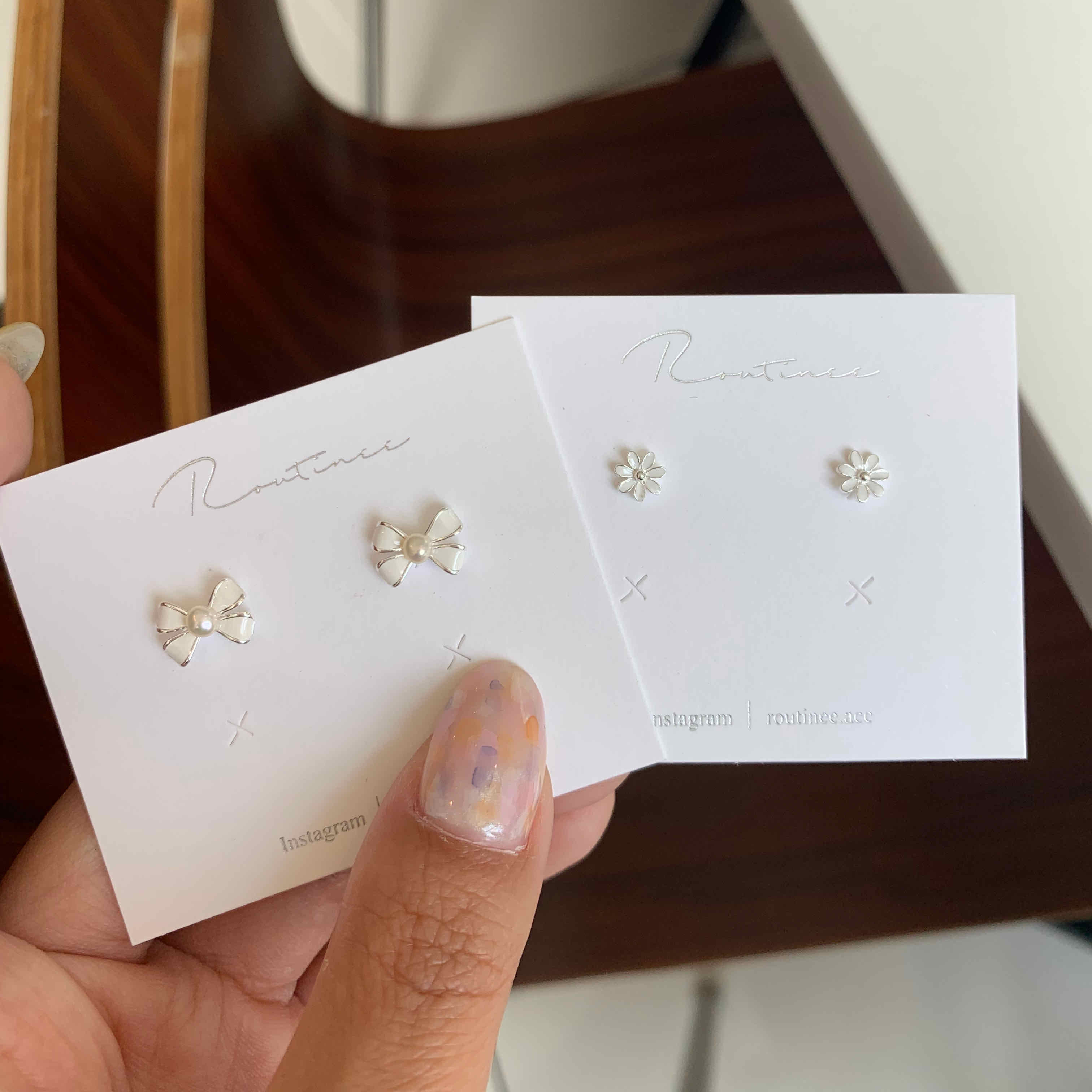 🇰🇷925 silver 夏日白色派對｜2 style