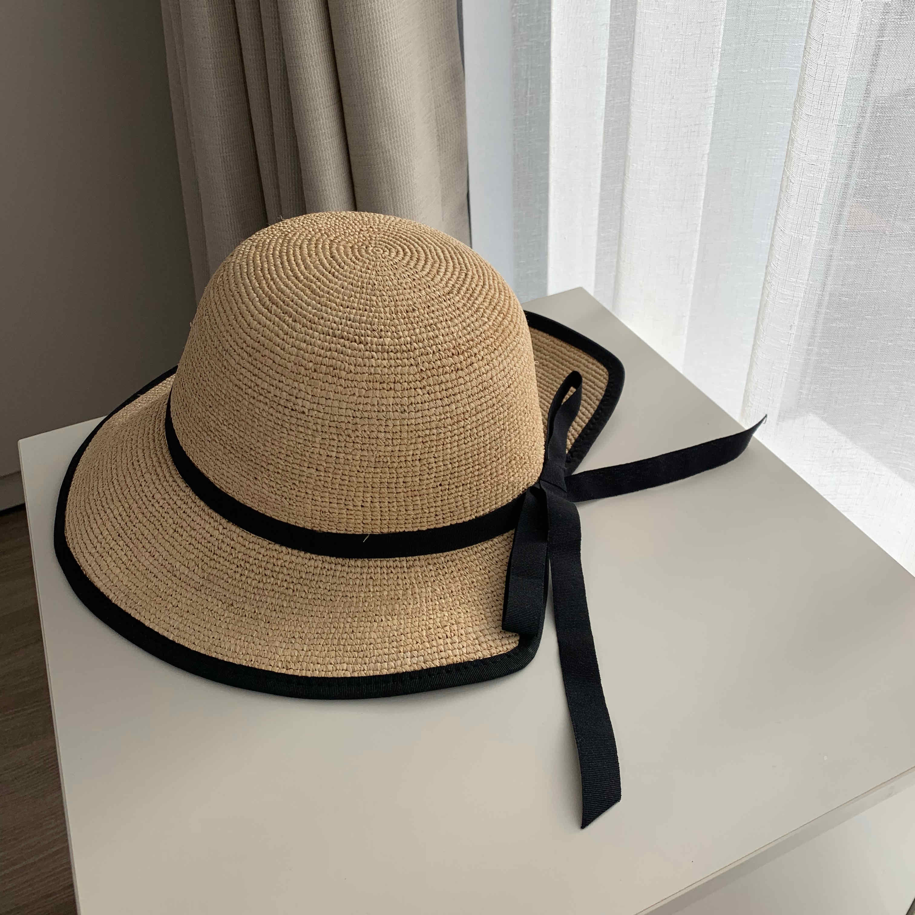 🇰🇷闆娘推薦！手工拉菲草法式草帽