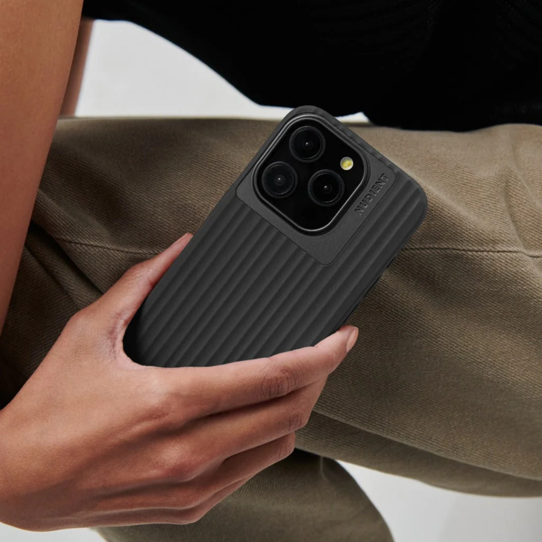 Nudient｜ BOLD系列立體矽膠手機殼 - 碳黑