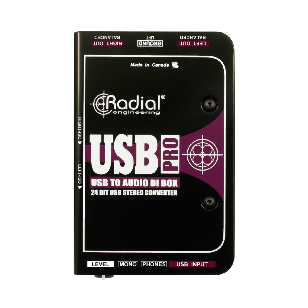 Radial Radial / USB-Pro 主動式立體聲DI Box(電腦專用) — 三峽錄音 / 音響｜YA! 玩音樂