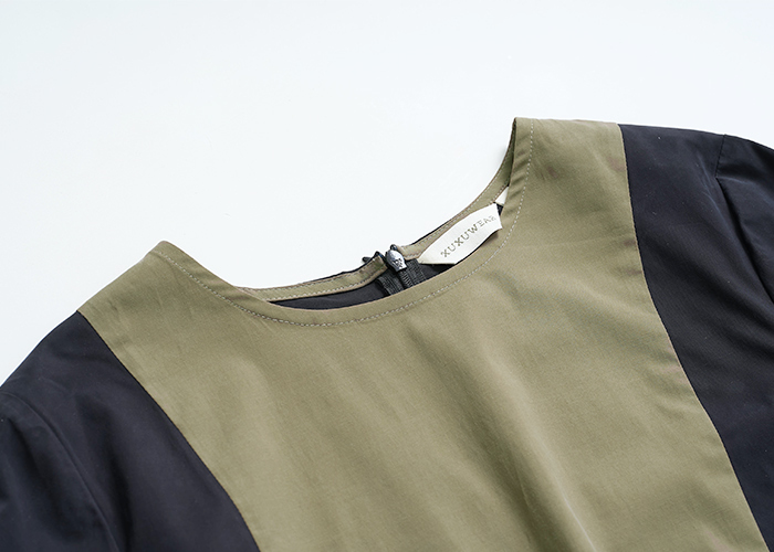 冬季訪客拼接上衣-丘陵