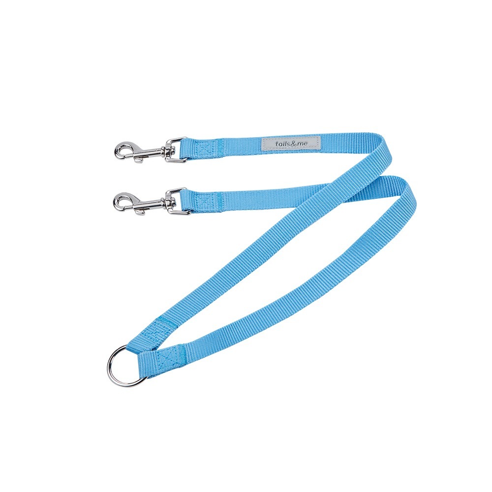 tails&me 尾巴與我｜經典尼龍帶系列 單色一對二牽繩 (多色)