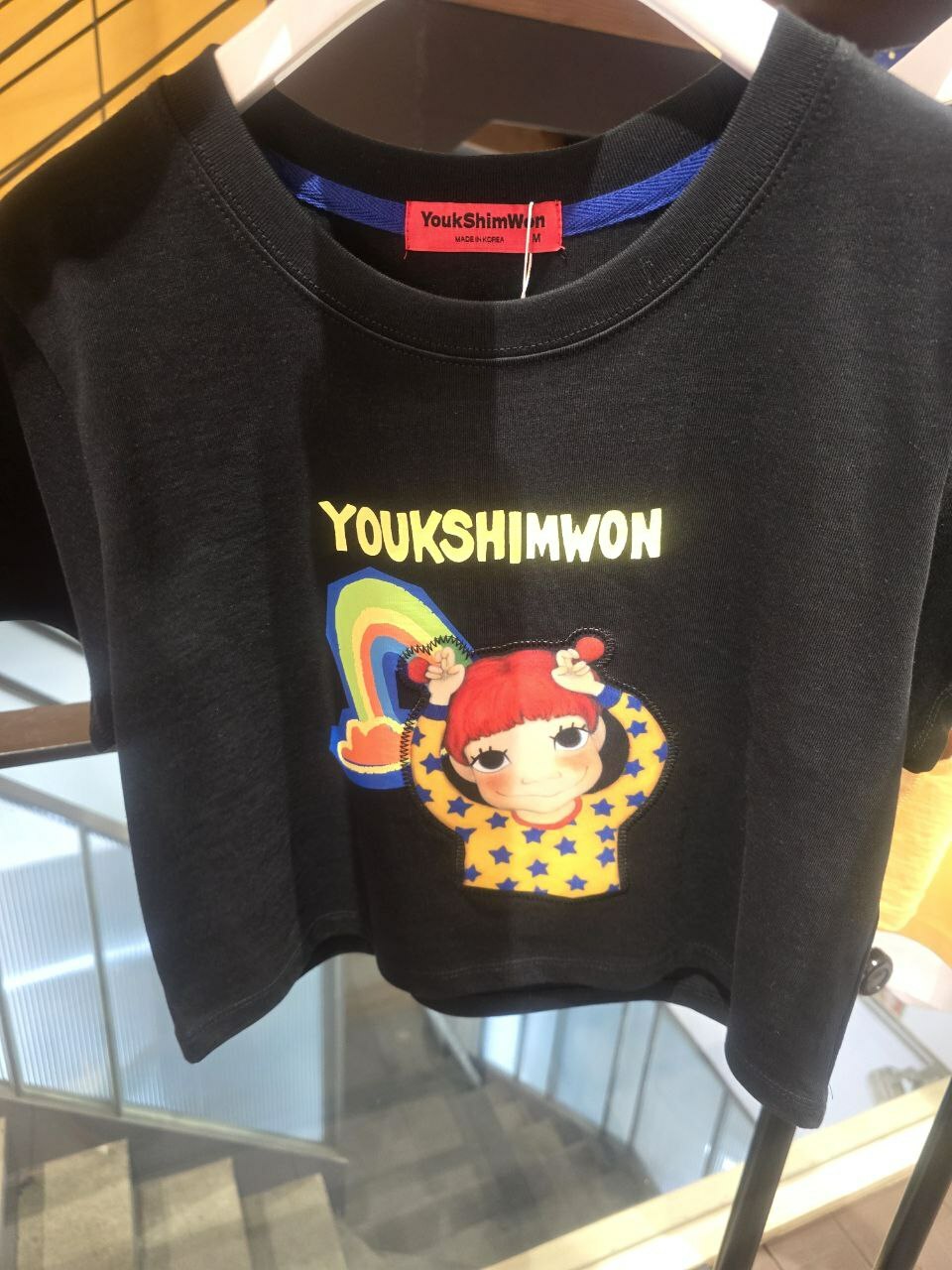 [S] YSW EMOTICON FRAME T-SHIRT,BLACK, J2WTS37BKGDM (SYW274)