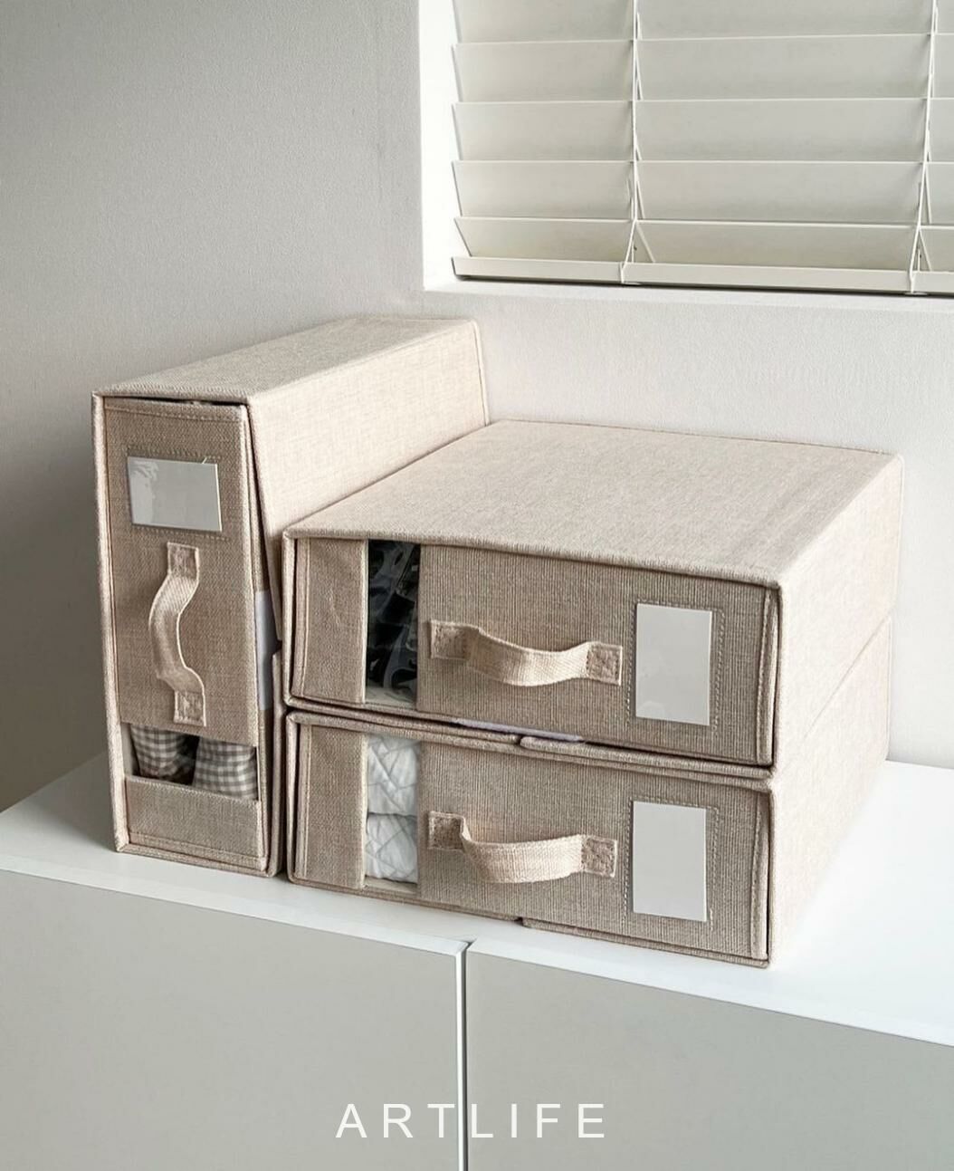 housing 毛毯/衣服收納盒(兩件組)