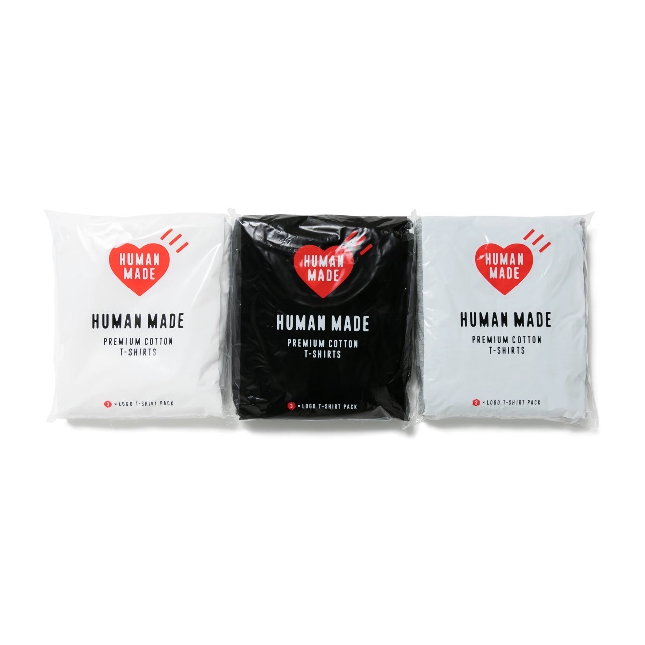 <國外折扣季🔥>HUMAN MADE 3-PACK T-SHIRT SET 四色
