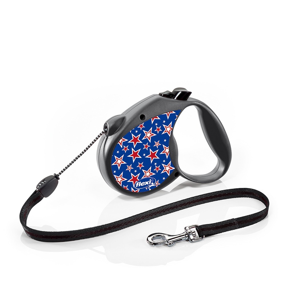 flexi 飛萊希｜時尚星星系列 外出用索狀伸縮牽繩