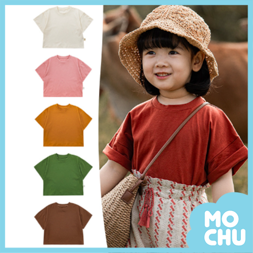 純色簡約短袖上衣(五色)