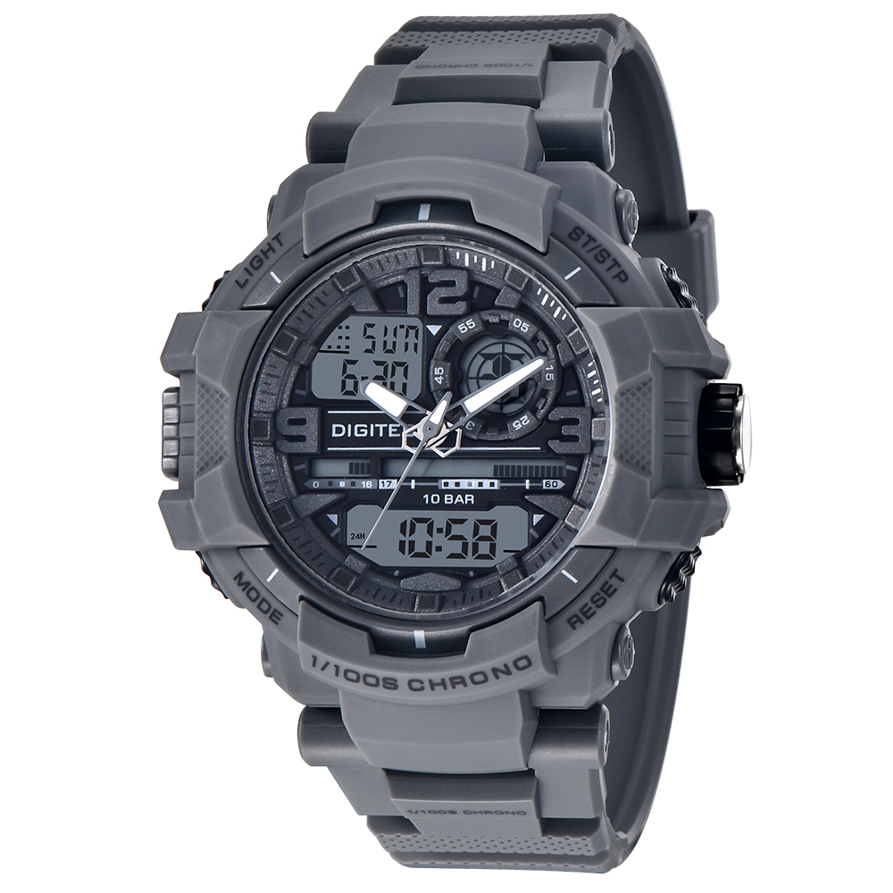 【DIGITEC 數碼科技】DA-2175T* 多功能 雙顯 EL背光 矽膠 數位電子錶 手錶 -