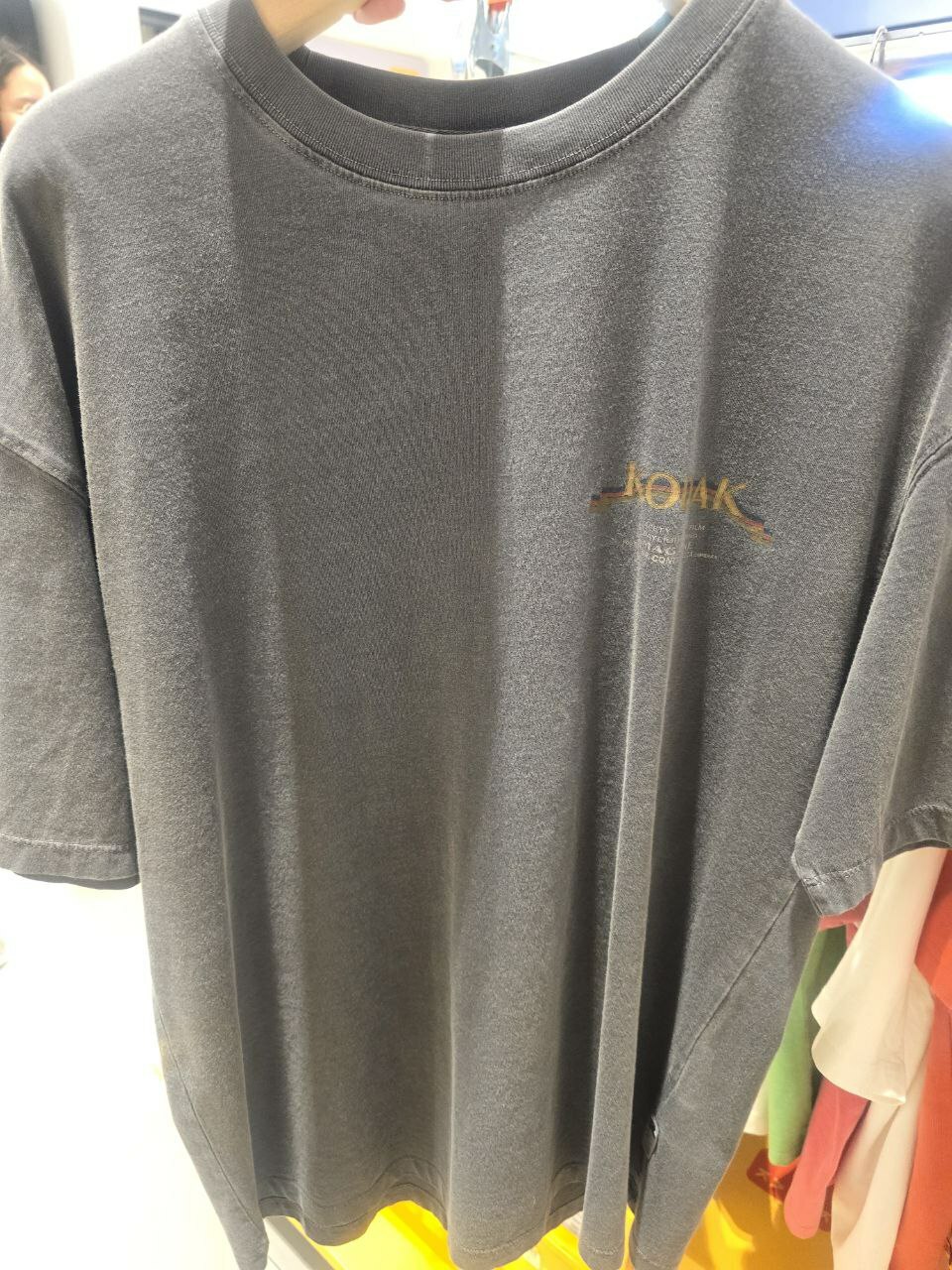 [S] KODAK CAMERA CLUB PIGMENT SHORT SLEEVE T-SHIRT MEN'S,CHARCOAL, K4223LRS12-CHC (SKD11)