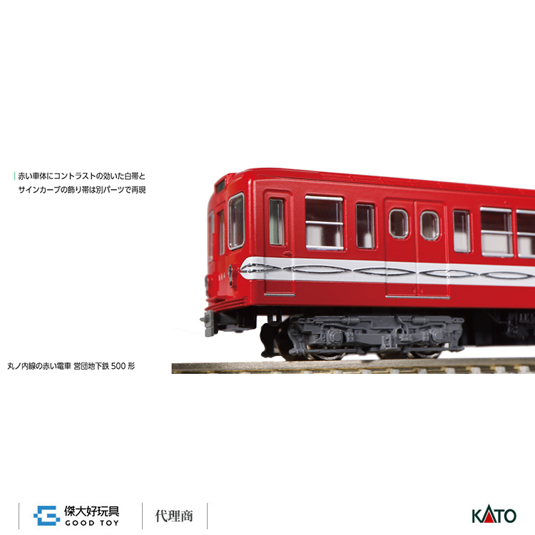 KATO 10-1134S 丸之內線紅色電車營團地下鐵500形基本(3輛)