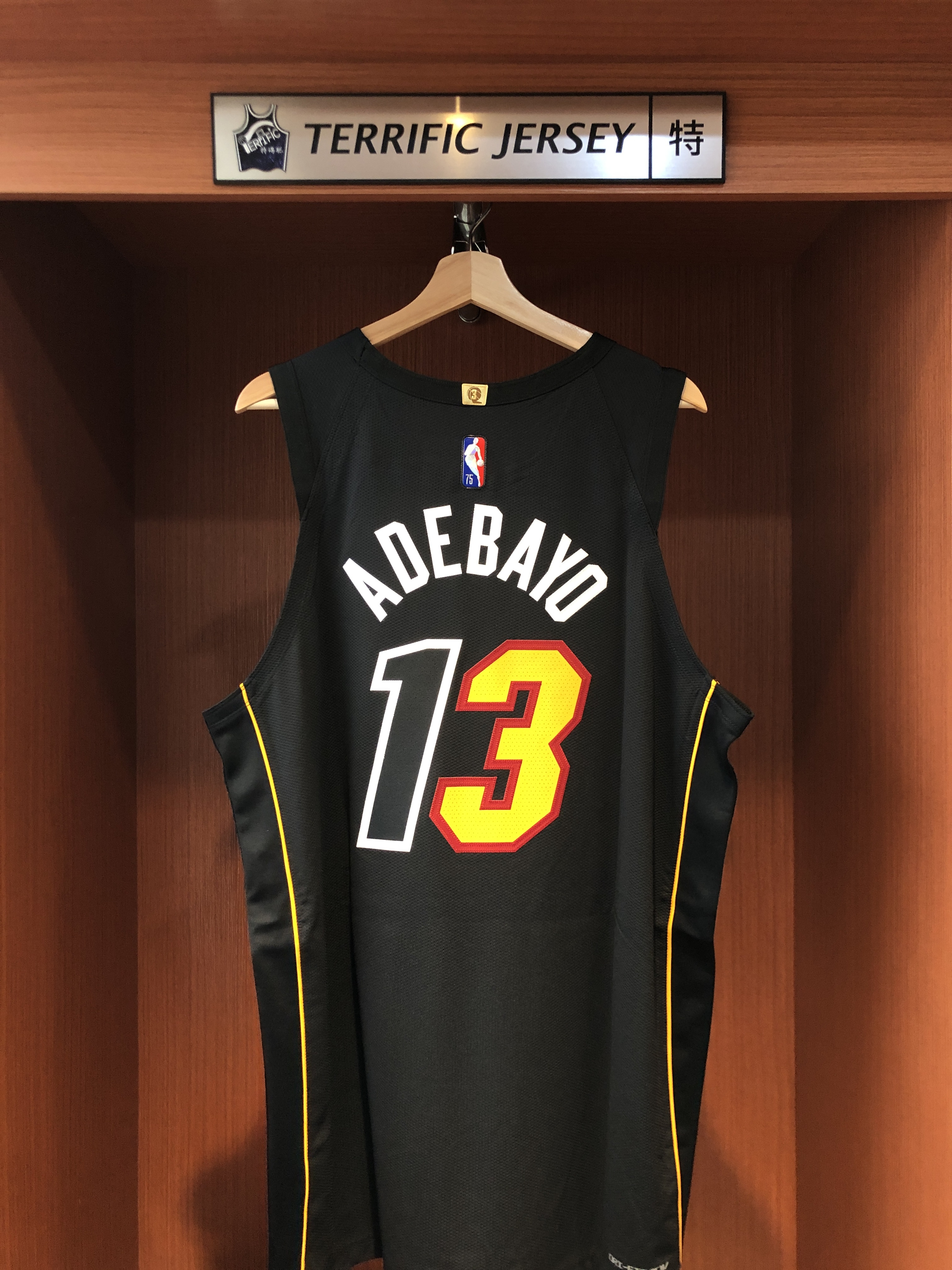 NBA球衣 Bam Adebayo 邁阿密熱火城市 75周年 鑽石標 City Nike Authentic 球員版 電繡 含贊助商標 全新