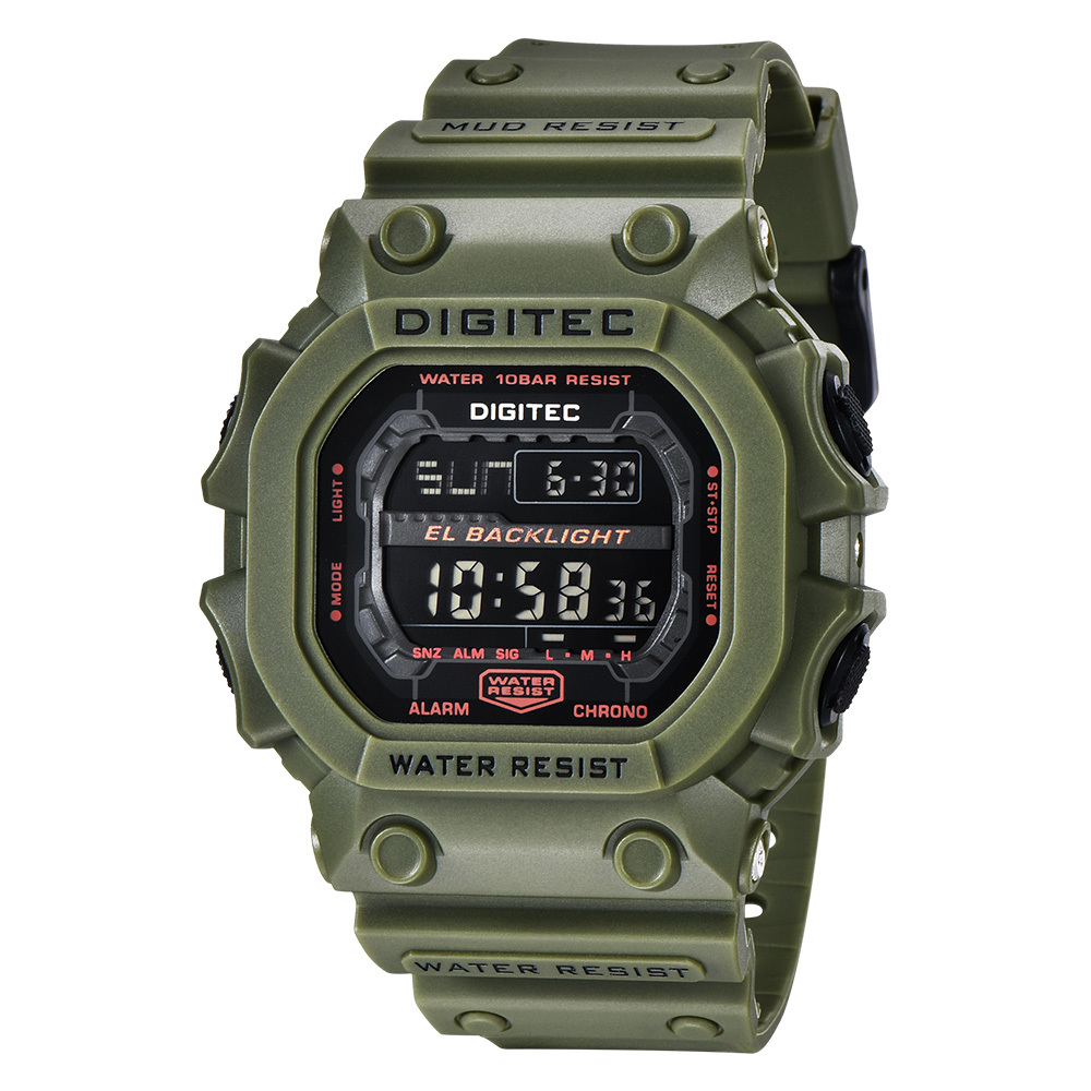 【DIGITEC 數碼科技】DG-5012T* 多功能 LED 矽膠 數位電子錶 手錶 -