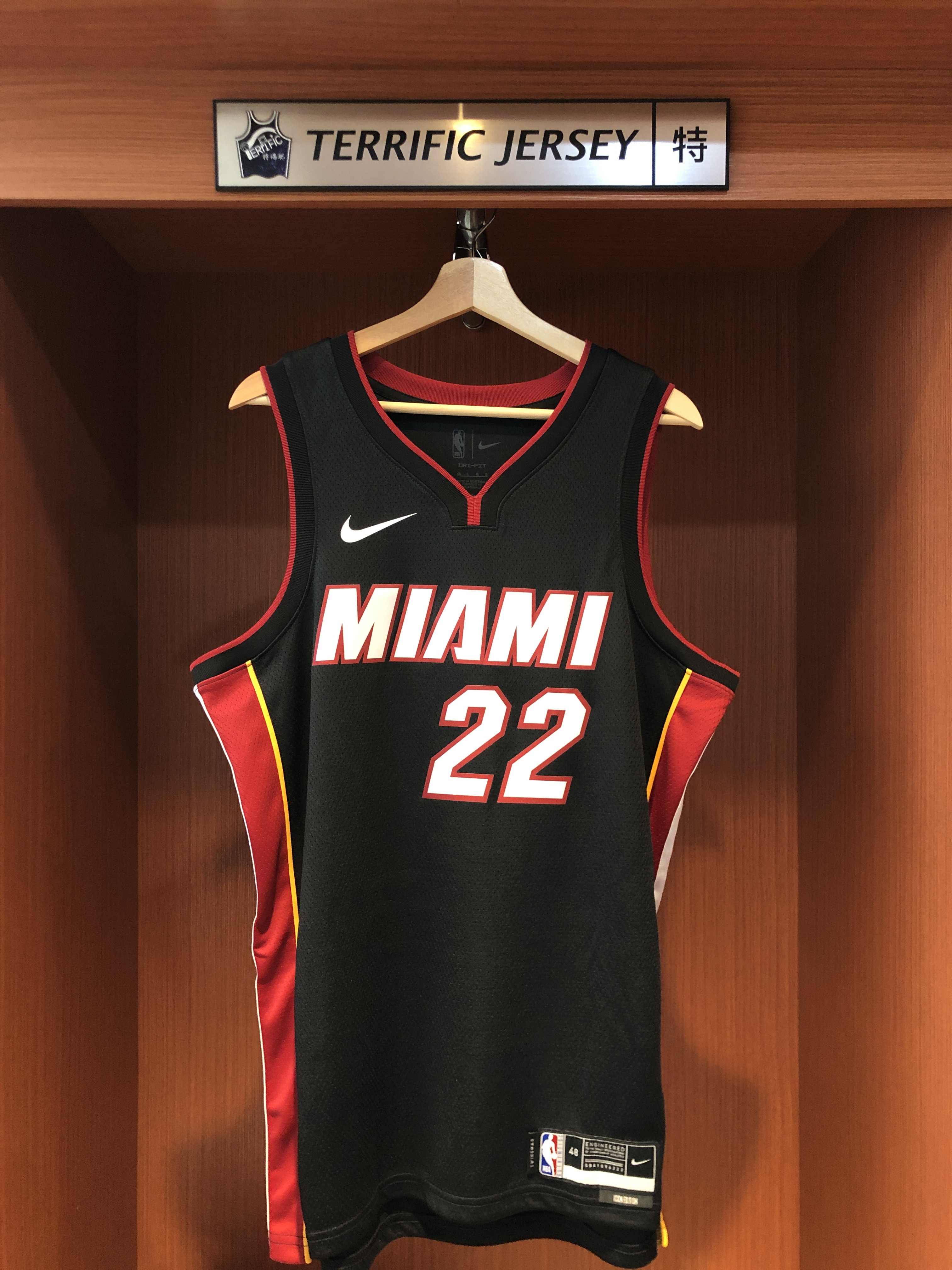 NBA球衣 Jimmy Butler 邁阿密熱火黑 Icon Nike Swingman 球迷版 熱轉印 全新