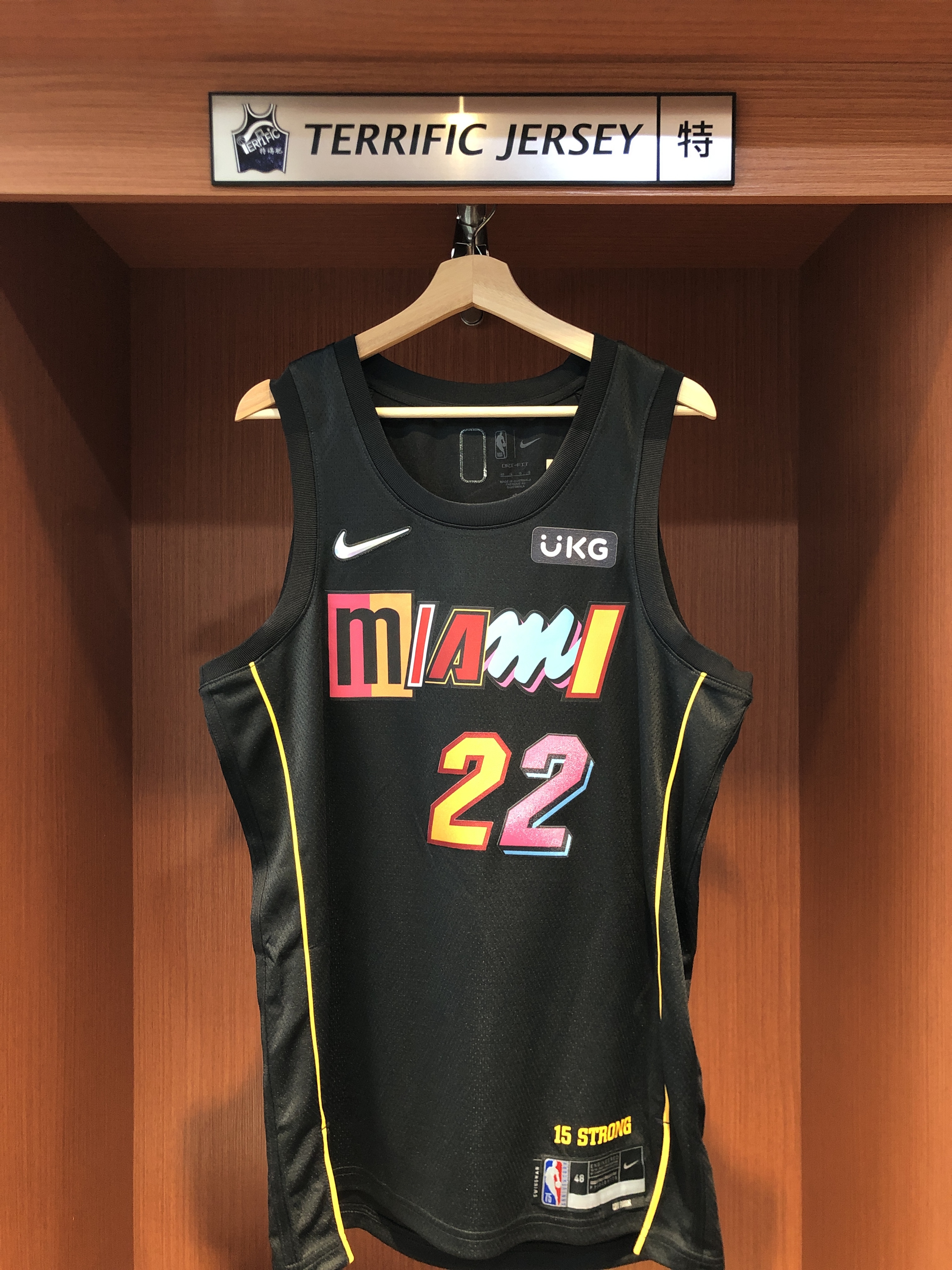 NBA球衣 Jimmy Butler 邁阿密熱火城市 75周年 鑽石標 City Nike Swingman 球迷版 熱轉印 含贊助商標 全新