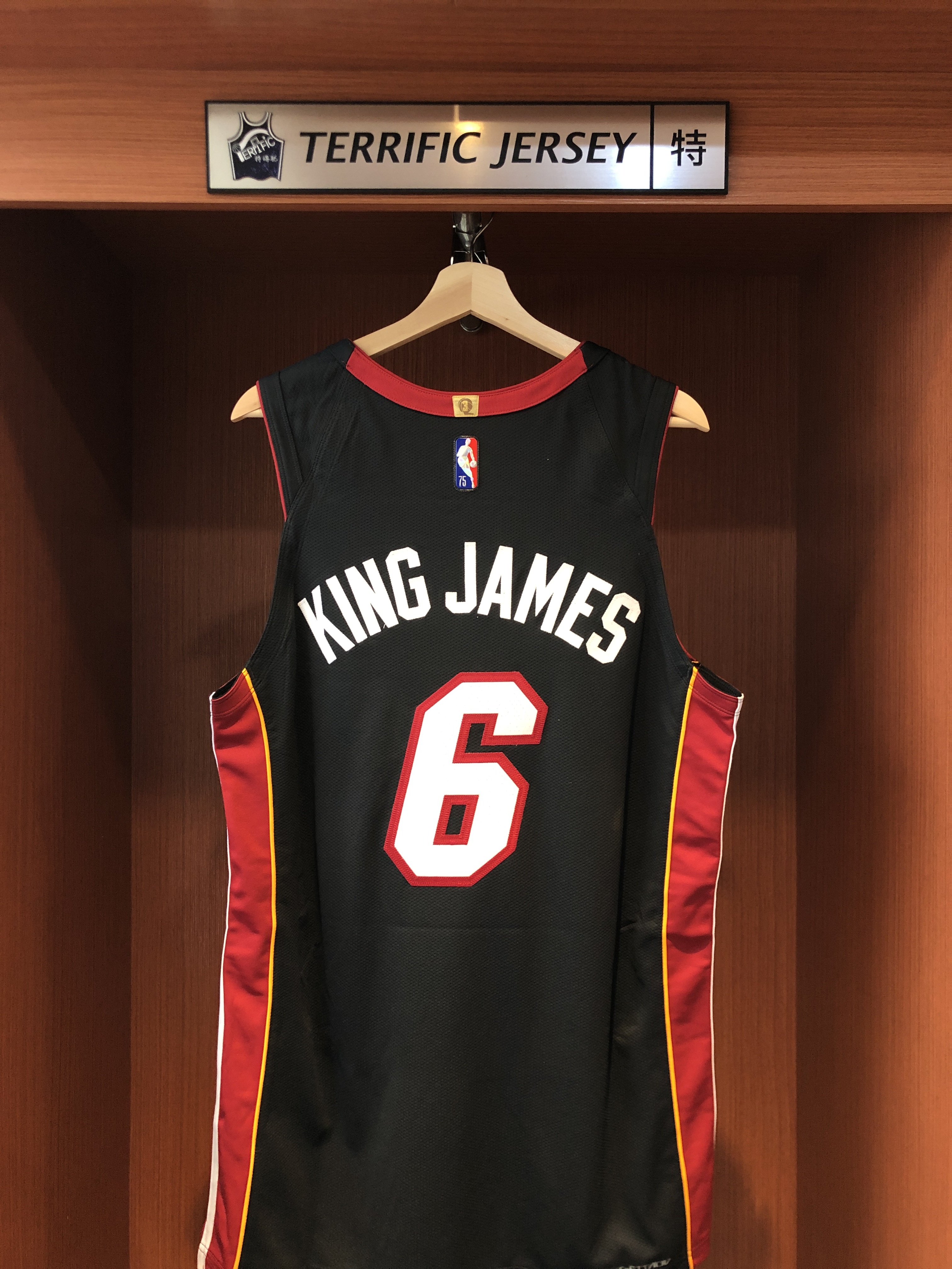 NBA球衣 King Lebron James 邁阿密熱火 75周年 鑽石標 Icon Nike Authentic 球員版 電繡 全新