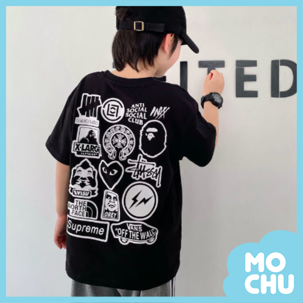 猿猴圖騰短袖上衣(二色)