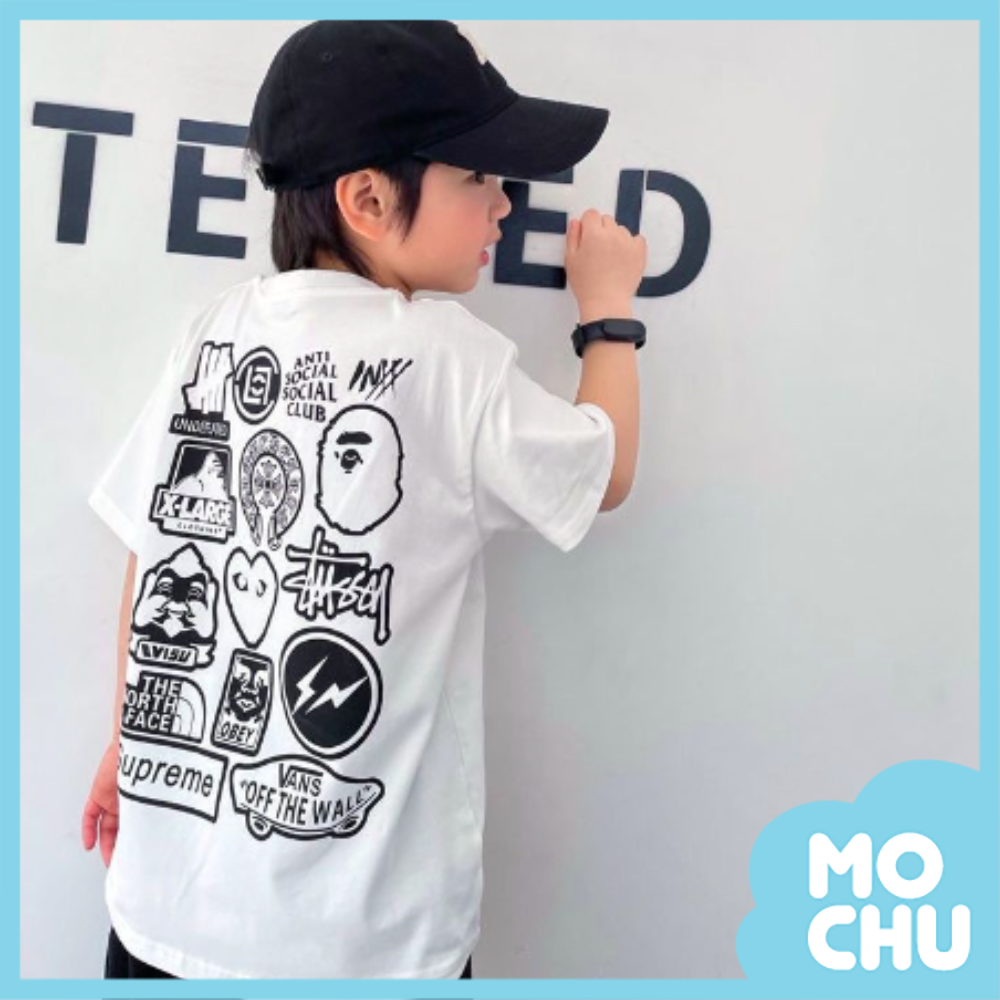 猿猴圖騰短袖上衣(二色)