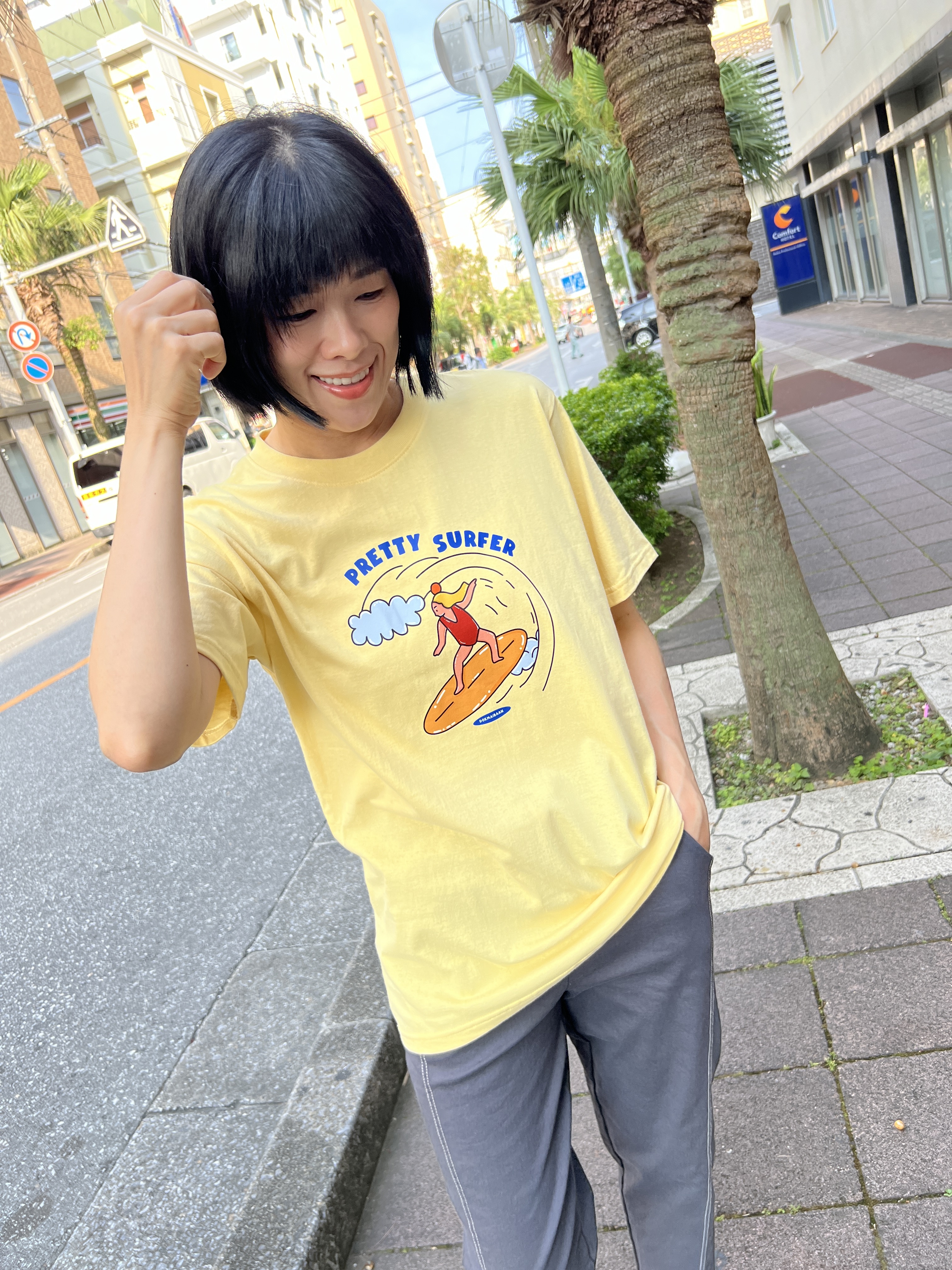 泰國夏天陽光衝浪女孩T