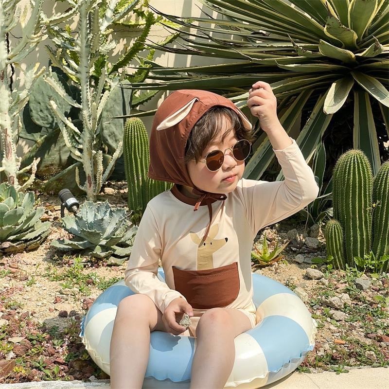 夏日袋鼠連身泳衣