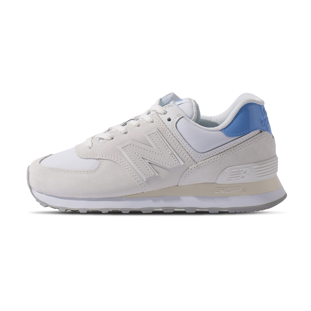 New Balance 574 女鞋 米白粉 B楦 漆皮 休閒鞋 復古鞋 WL5742BC