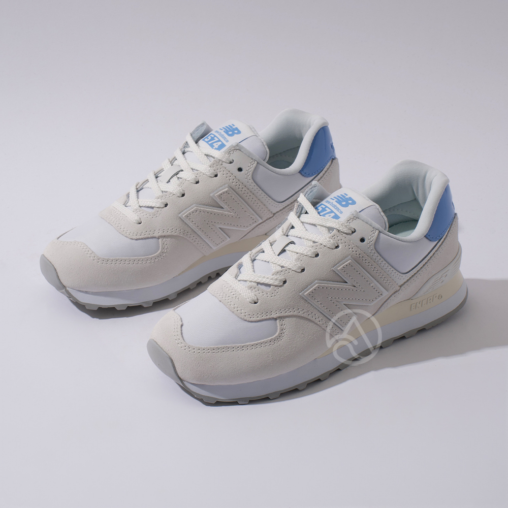 New Balance 574 女鞋 米白粉 B楦 漆皮 休閒鞋 復古鞋 WL5742BC