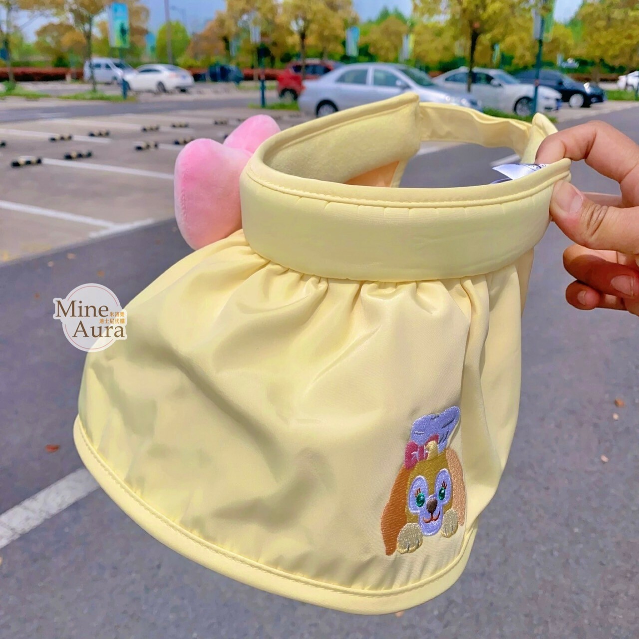 可琦安 餅乾 CookieAnn 刺繡大頭 蝴蝶結造型 遮陽帽 帽子 -上海迪士尼樂園