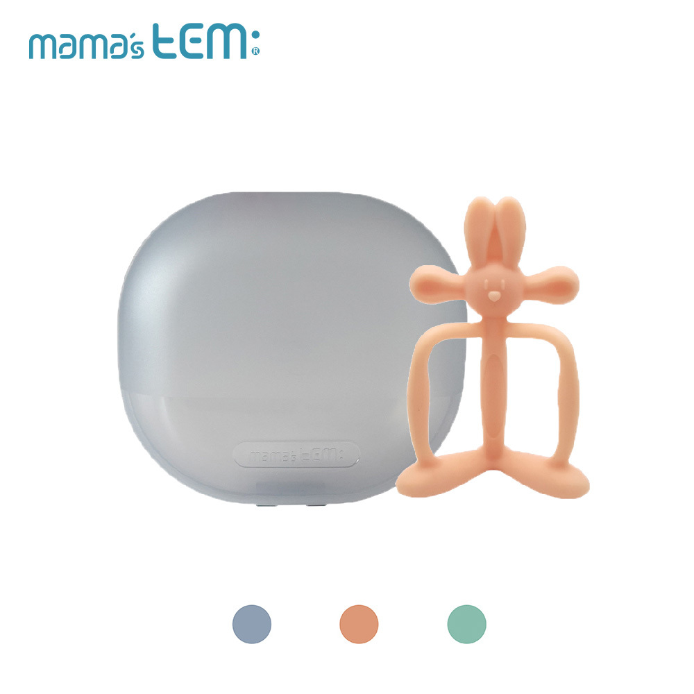 固齒器【長耳朵小兔-贈輕量泡泡盒】-韓國MAMA's TEM固齒器