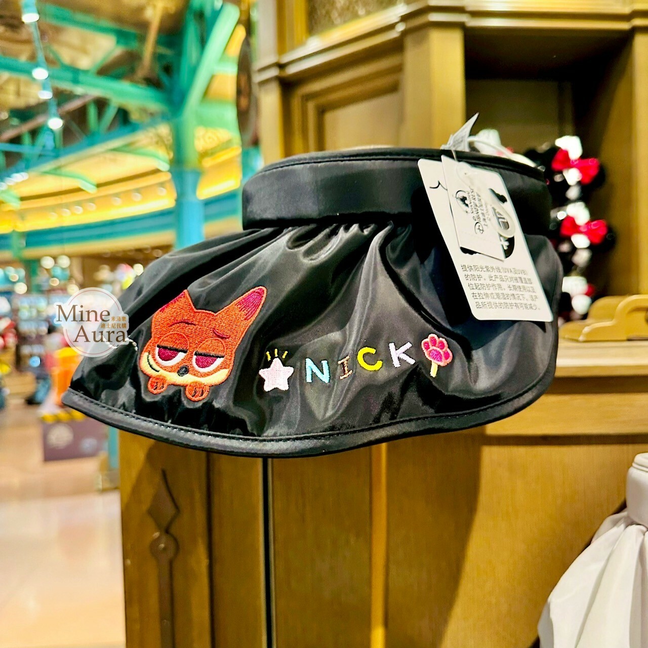胡尼克 Nick 刺繡大頭 造型 遮陽帽 帽子 動物方城市 Zootopia -上海迪士尼樂園